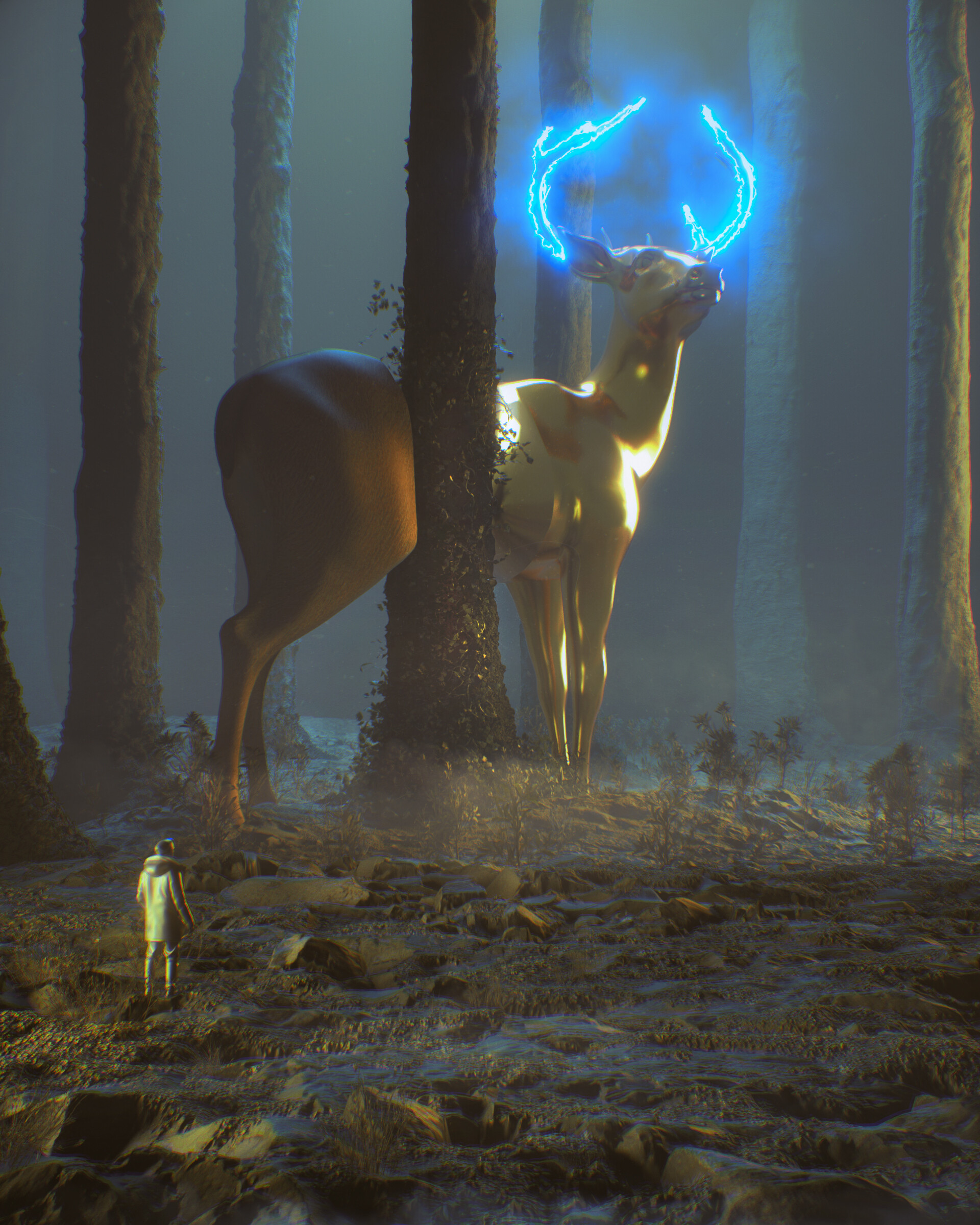 NEON DEER
