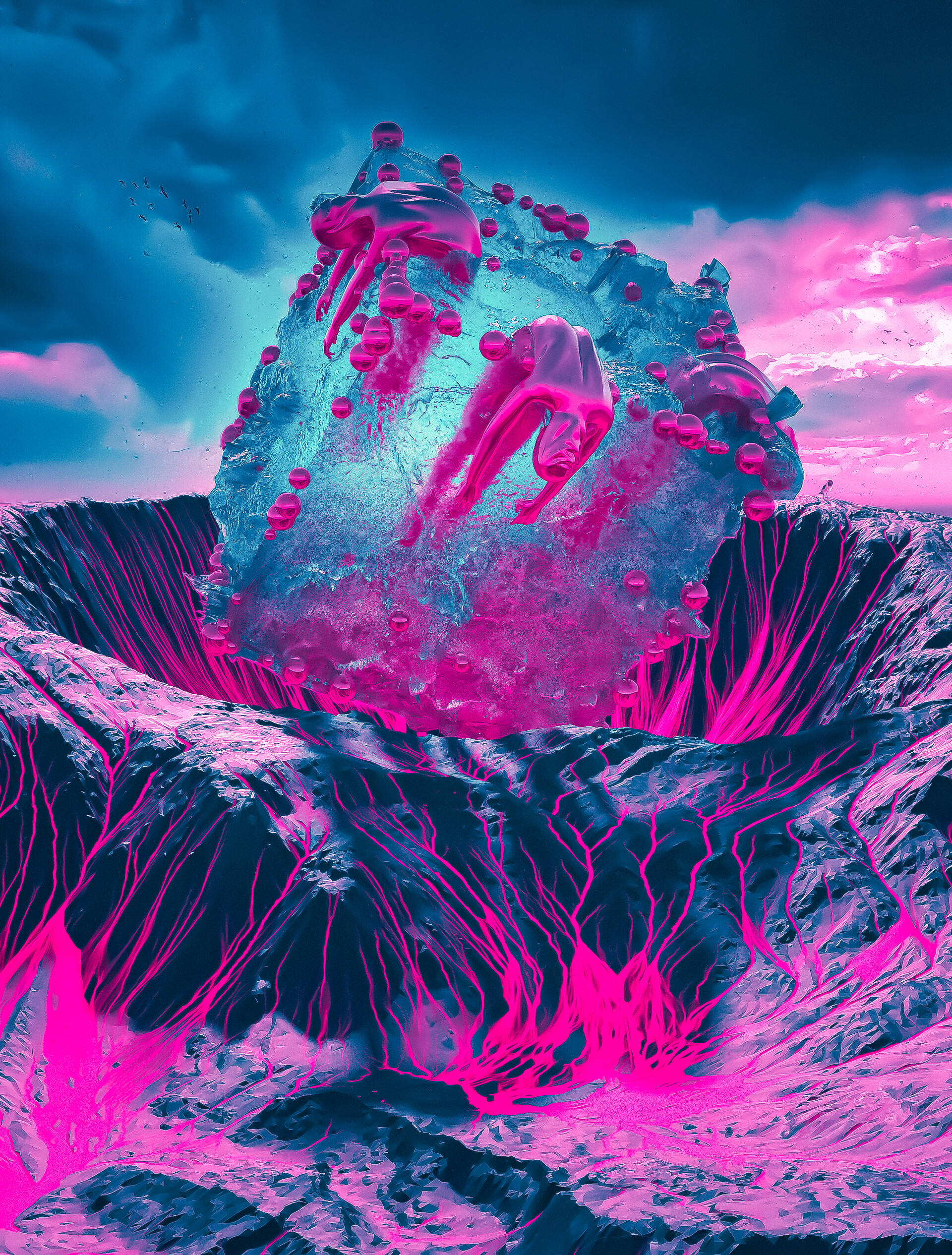 STUCK INSIDE THE ICE CUBE