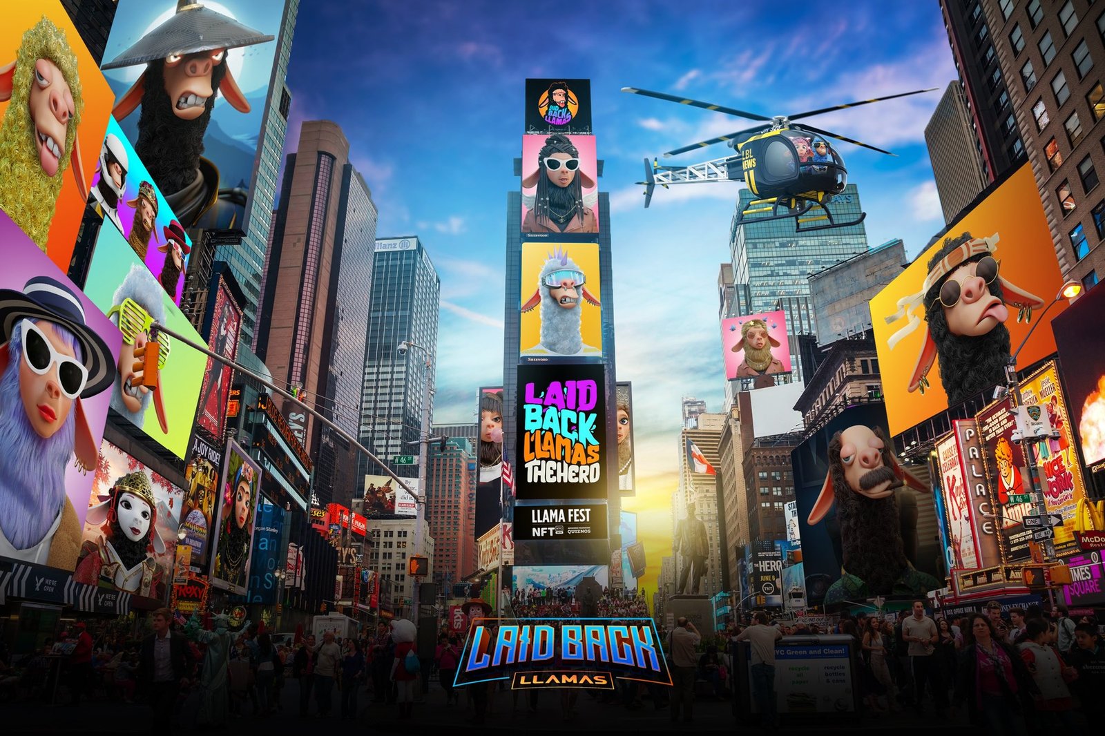 Laidback Llamas — NYC Banner